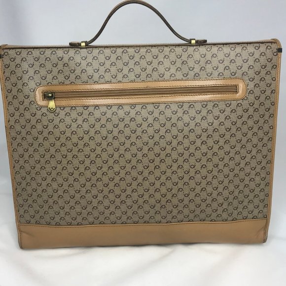 Flavi Vismano Firenze Tan Vintage Briefcase Italy - Picture 2 of 6